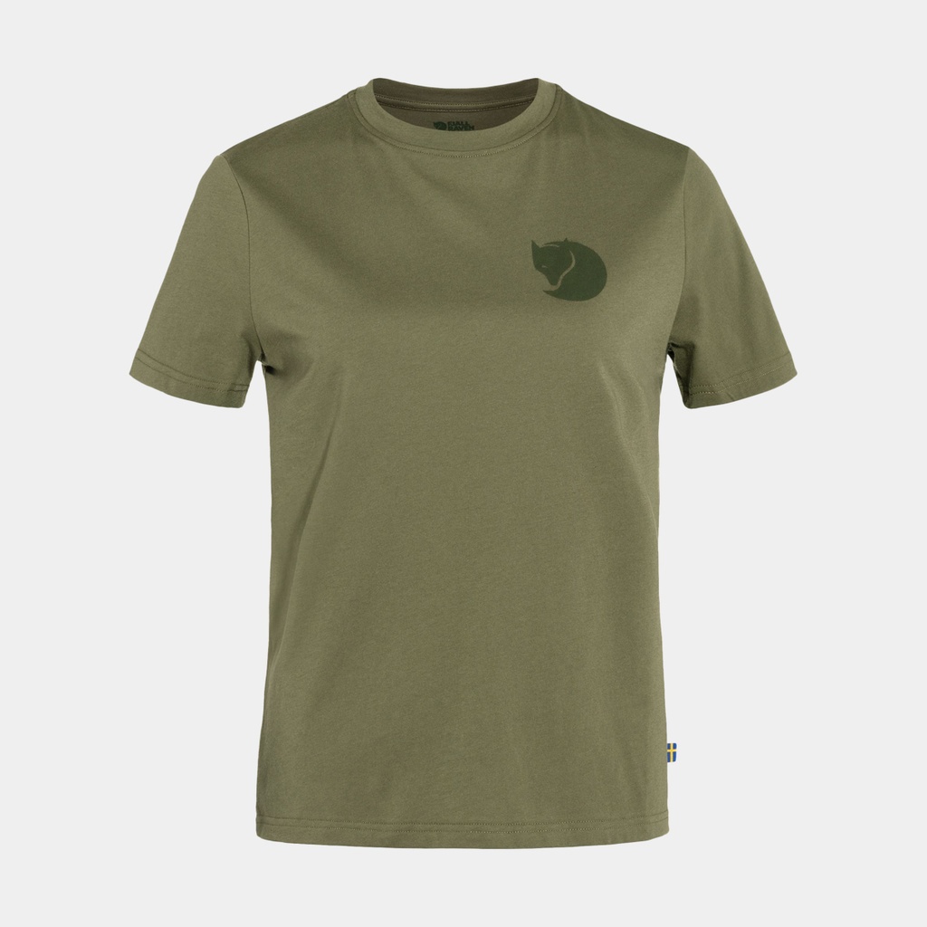 Fox Boxy Logo Tee Women Green