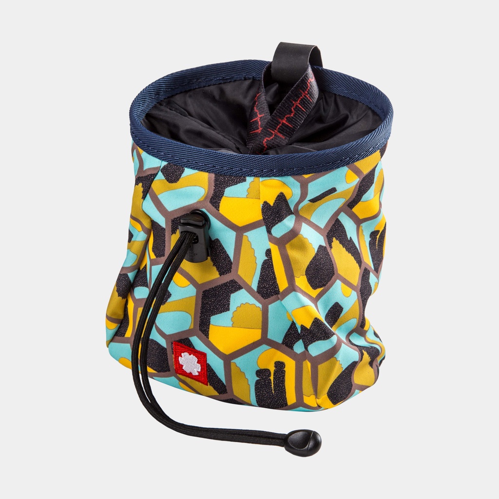 Lucky + Belt Chalk Bag Hexagon Yellow