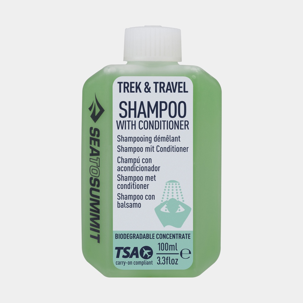 Trek & Travel Liquid Conditioning Shampoo 100ml (2022) Sea Mist green