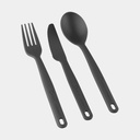 Camp Cutlery Set 3pc Charcoal