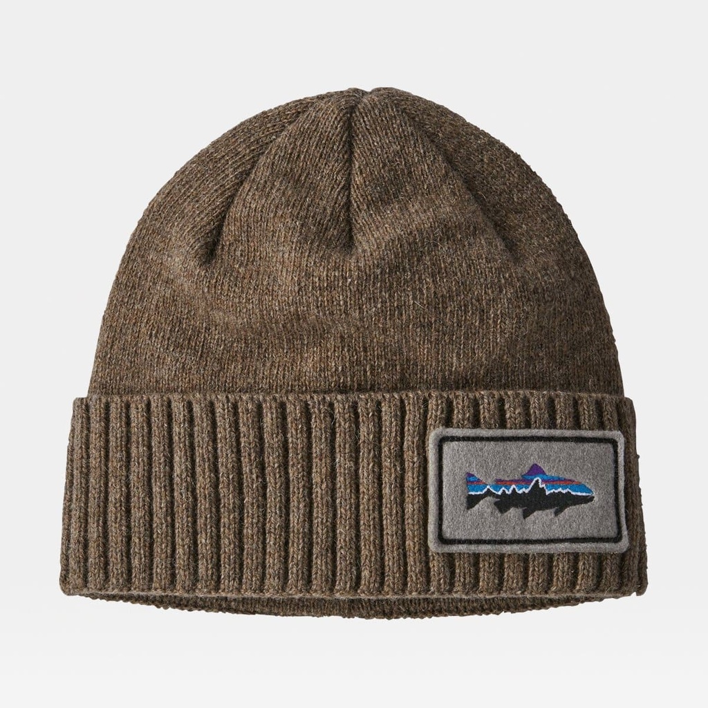 Brodeo Beanie Fitz Roy Trout Patch / Ash Tan