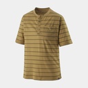 Cap Cool Trail Bike Henley Furrow Stripe: Moray Khaki