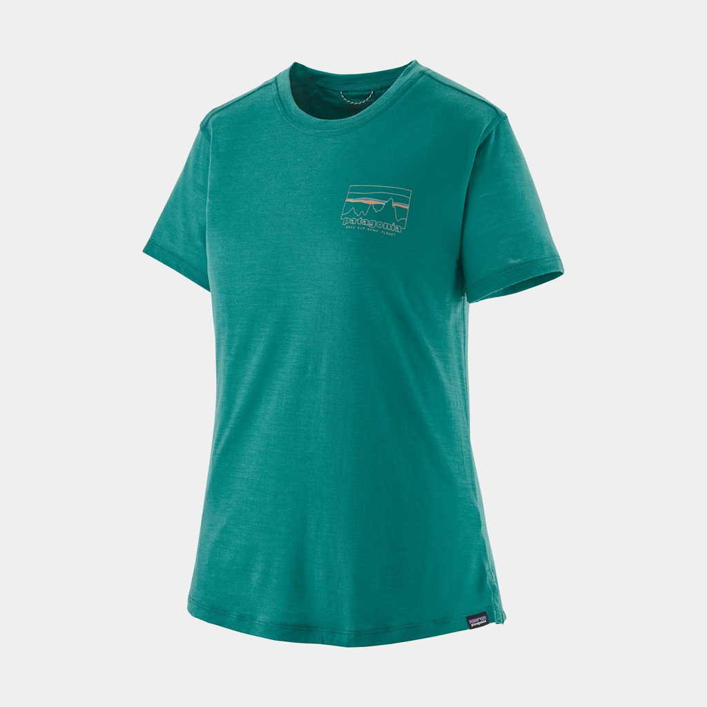 Capilene Cool Merino Graphic Shirt Women '73 Skyline: Borealis Green