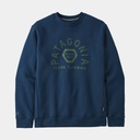 Clean Climb Hex Uprisal Crew Sweatshirt Tidepool Blue