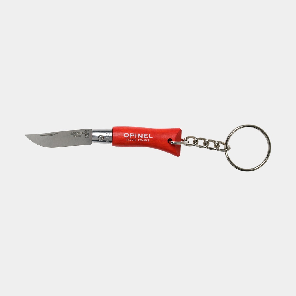 Opinel Porte-Clés Inox 2 Rouge