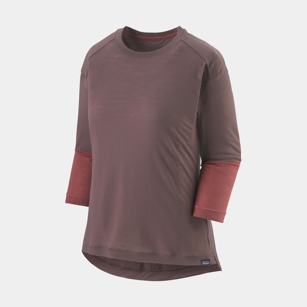 Merino 3/4 Sleeve Bike Jersey Women Dusky Brown