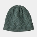 Honeycomb Knit Beanie Women Hemlock Green