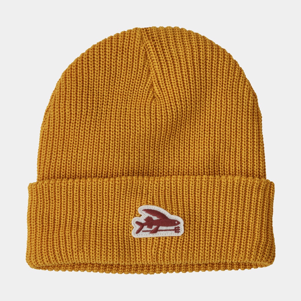 Logo Beanie Kids Flying Fish Felt Patch: Cabin Gold