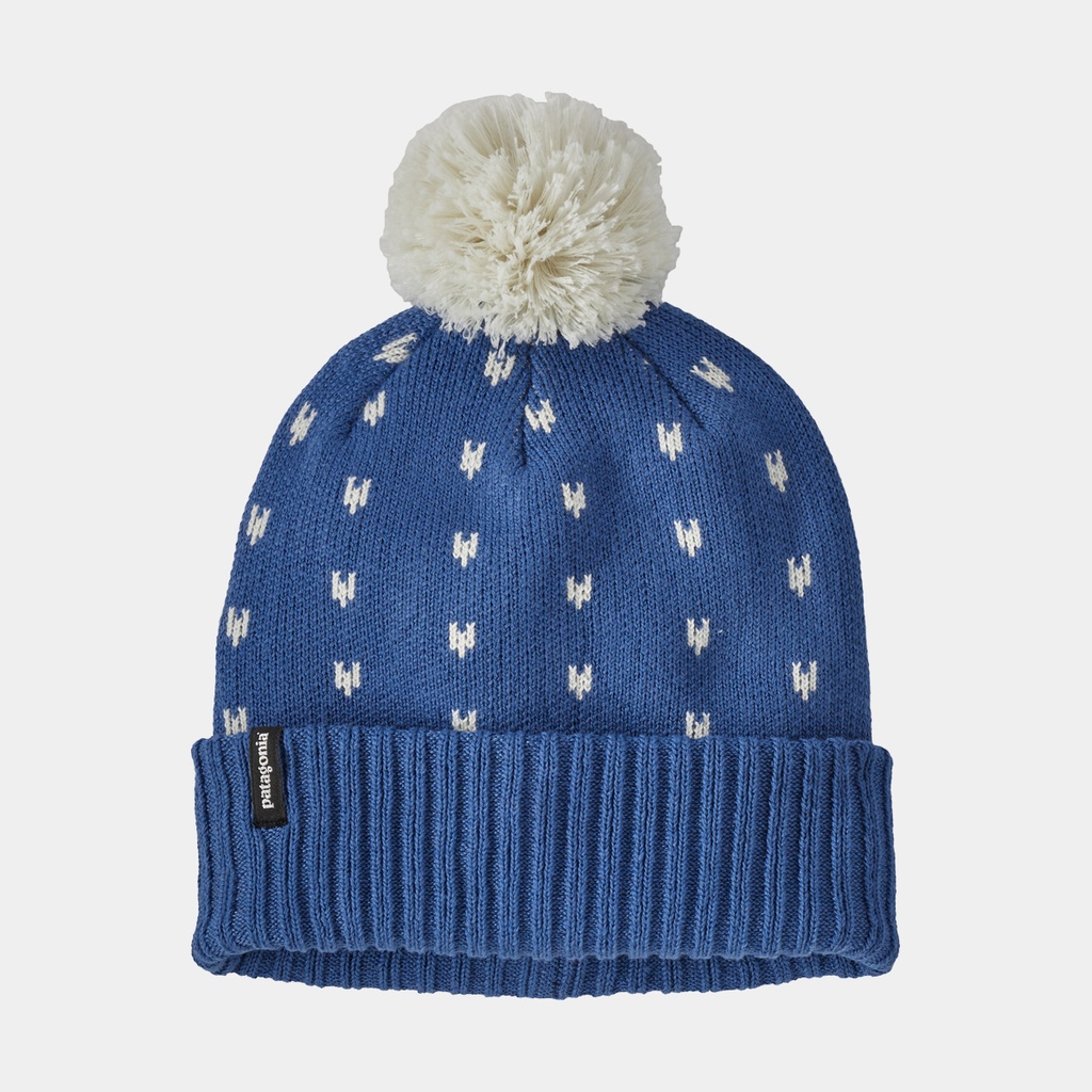 Powder Town Beanie Kids Simple Dot: Current Blue