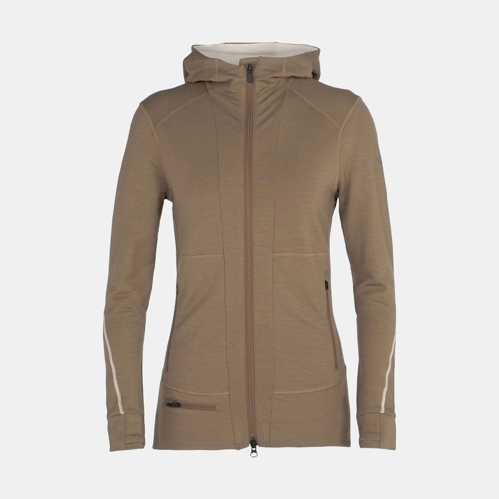 Quantum II Long Sleeves Zip Hood Women Flint