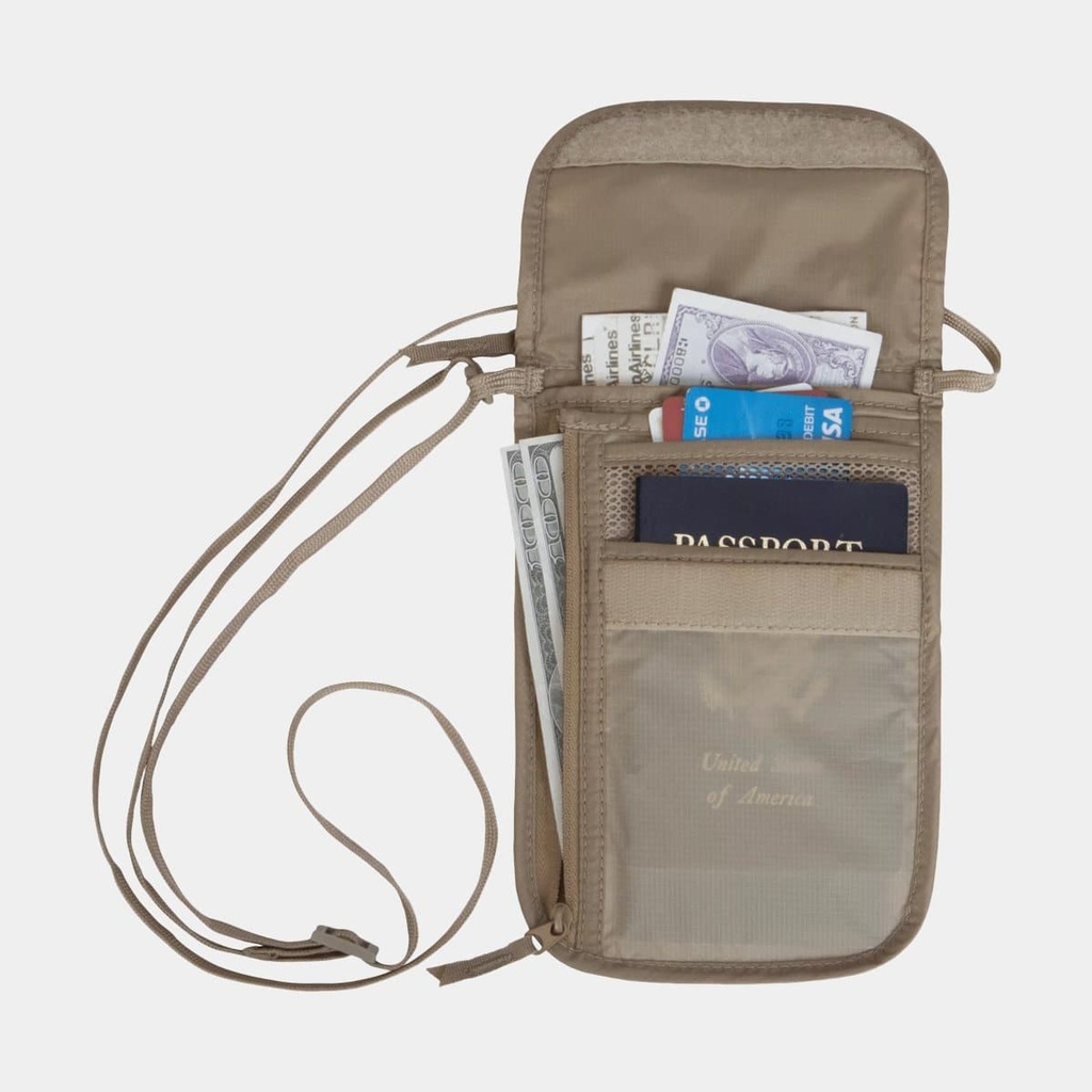 Undercover Neck Wallet DLX Khaki