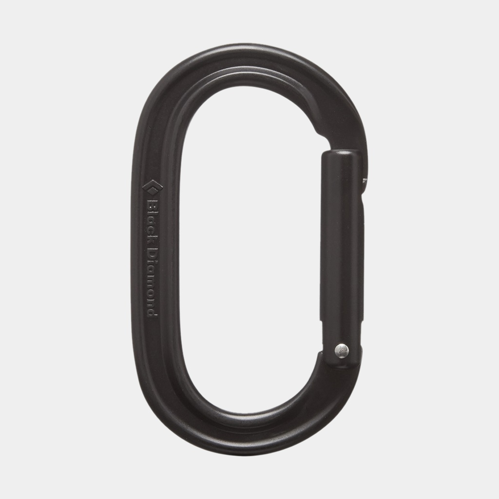 Oval Keylock Carabiner Black