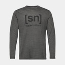 Logo Long Sleeves Pirate Grey Melange / Jet Black