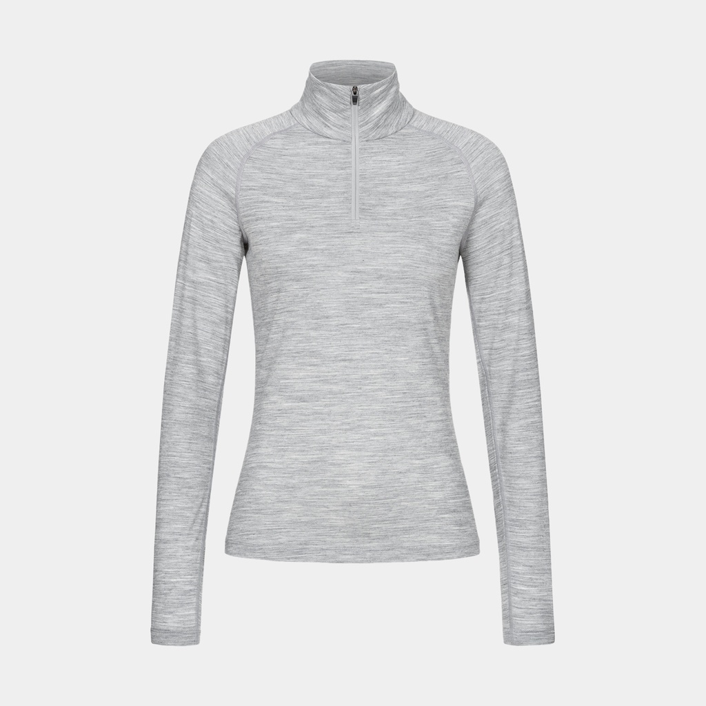 Base 1/4 Zip 175 Women Ash Melange