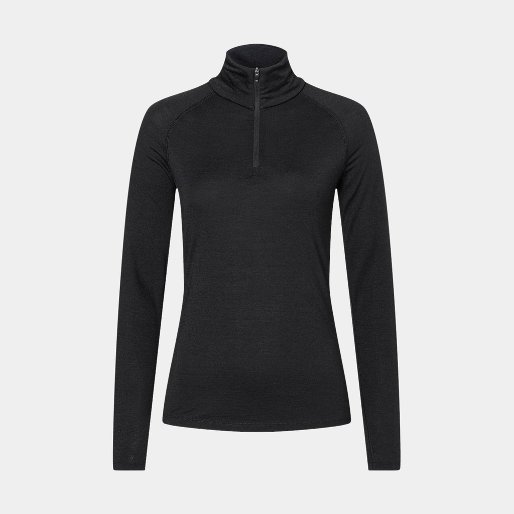 Base 1/4 Zip 175 Women Jet Black