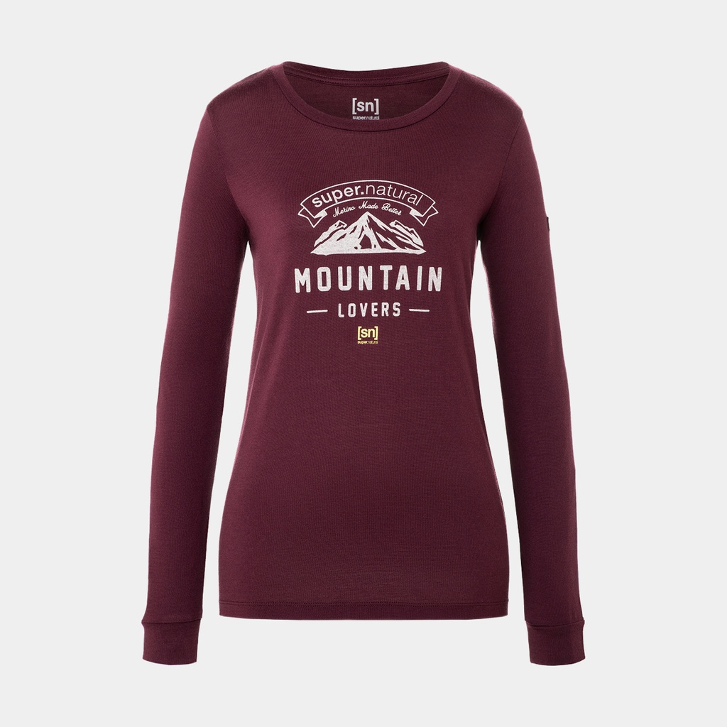 Mountain Love Long Sleeves Women Wine Tasting / Feather Grey / Gold