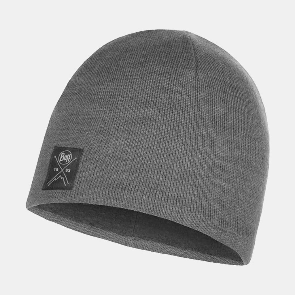 Knitted & Polar Hat Solid Grey