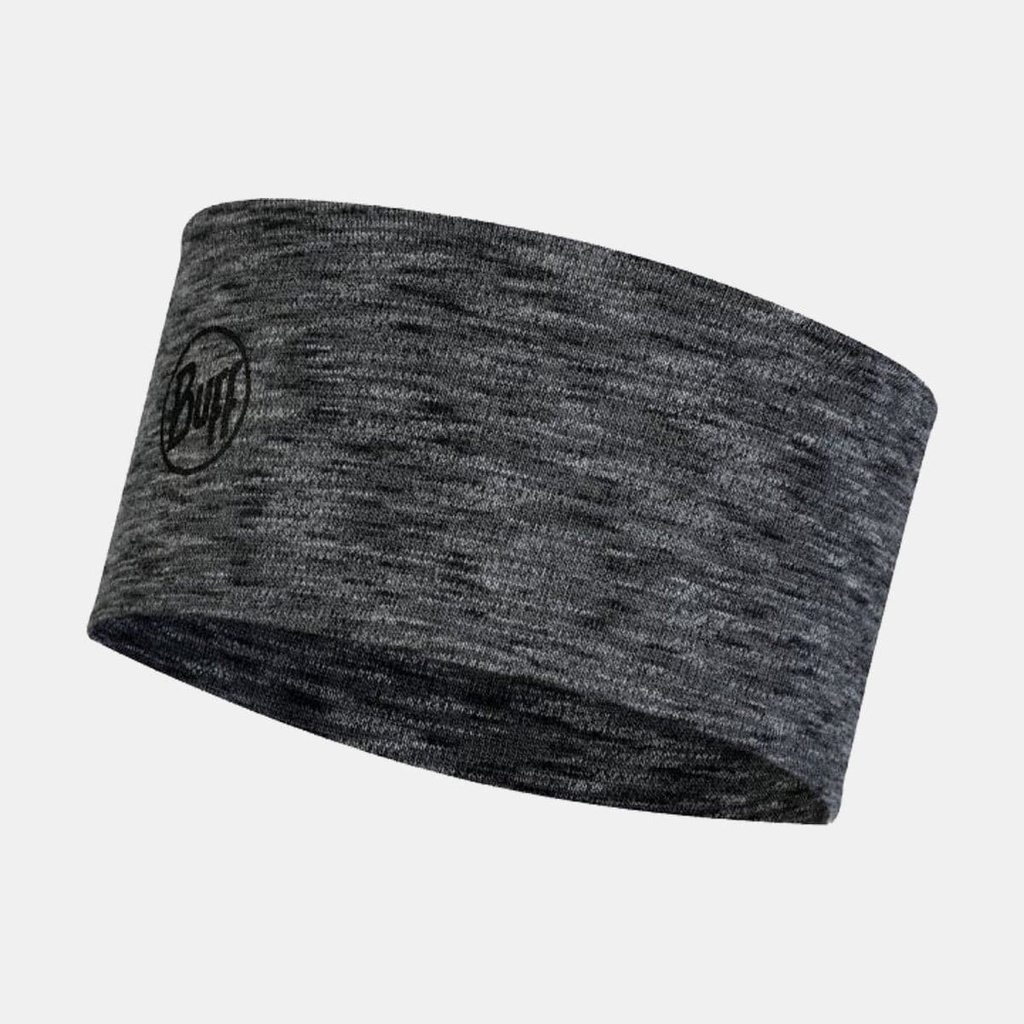 Midweight Merino Headband Graphite Multi Stripes