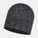 Midweight Merino Wool Hat Graphite Multi Stripes