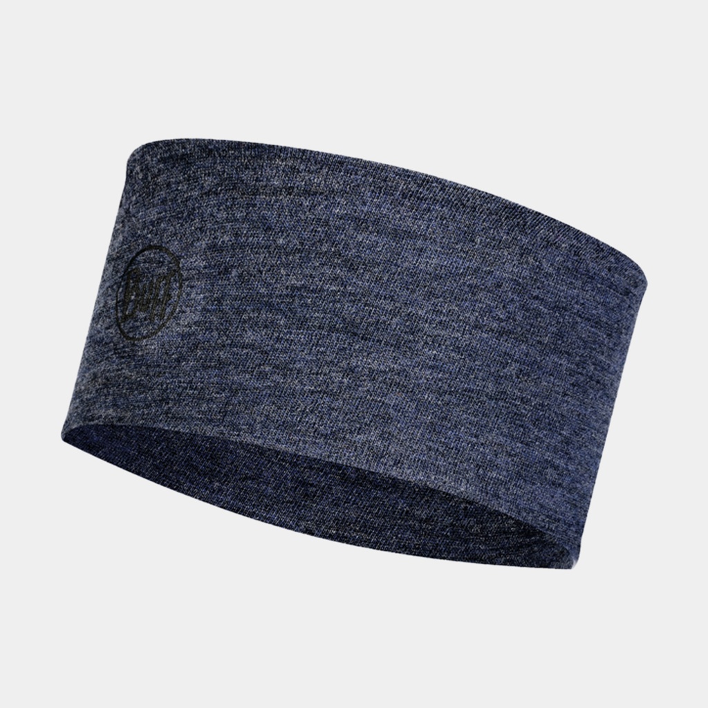 Midweight Merino Wool Headband Night Blue Melange