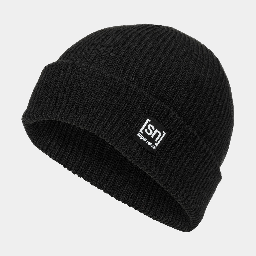 Merino Basic Beanie Jet Black