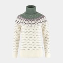 Ovik Knit Roller Neck Women Chalk White / Patina Green