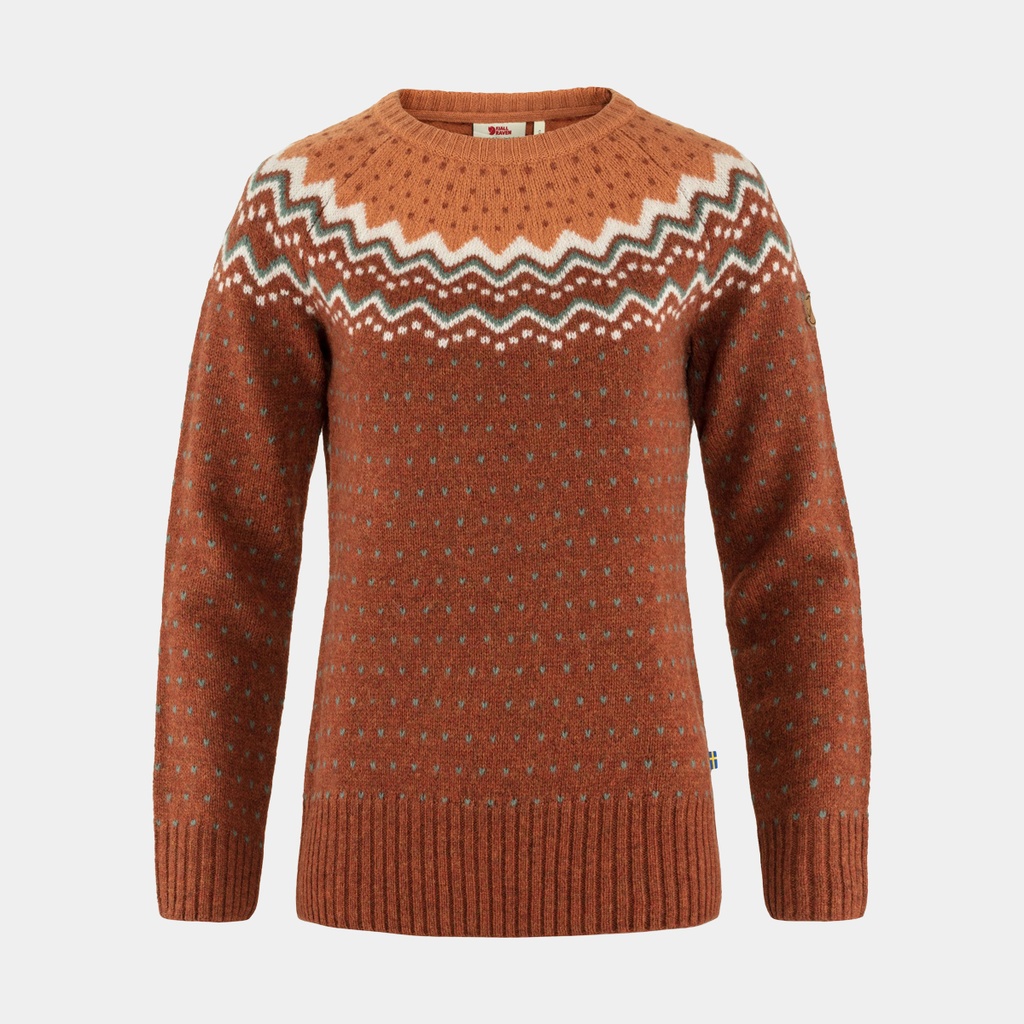 Övik Knit Sweater Women Autumn Leaf / Desert Brown