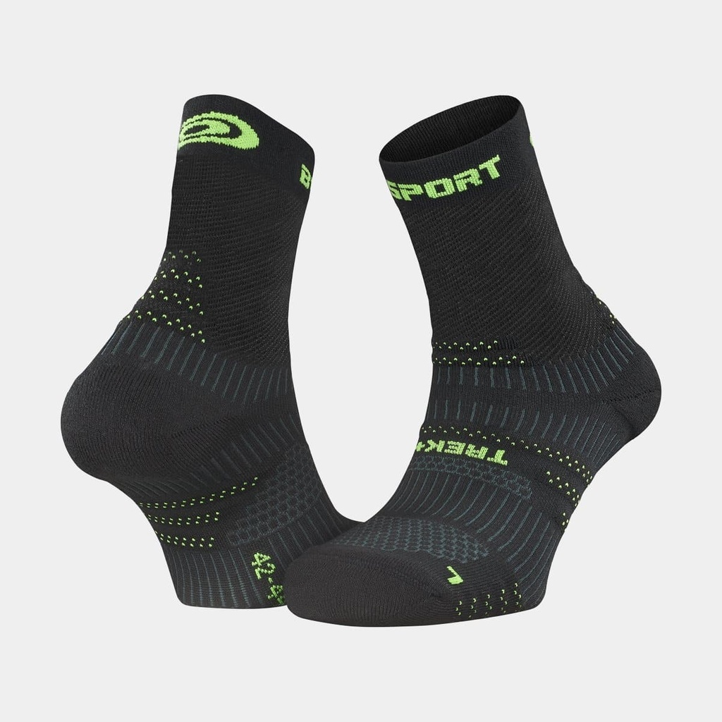 Socquettes Trek+ EVO Mid Noir / Vert