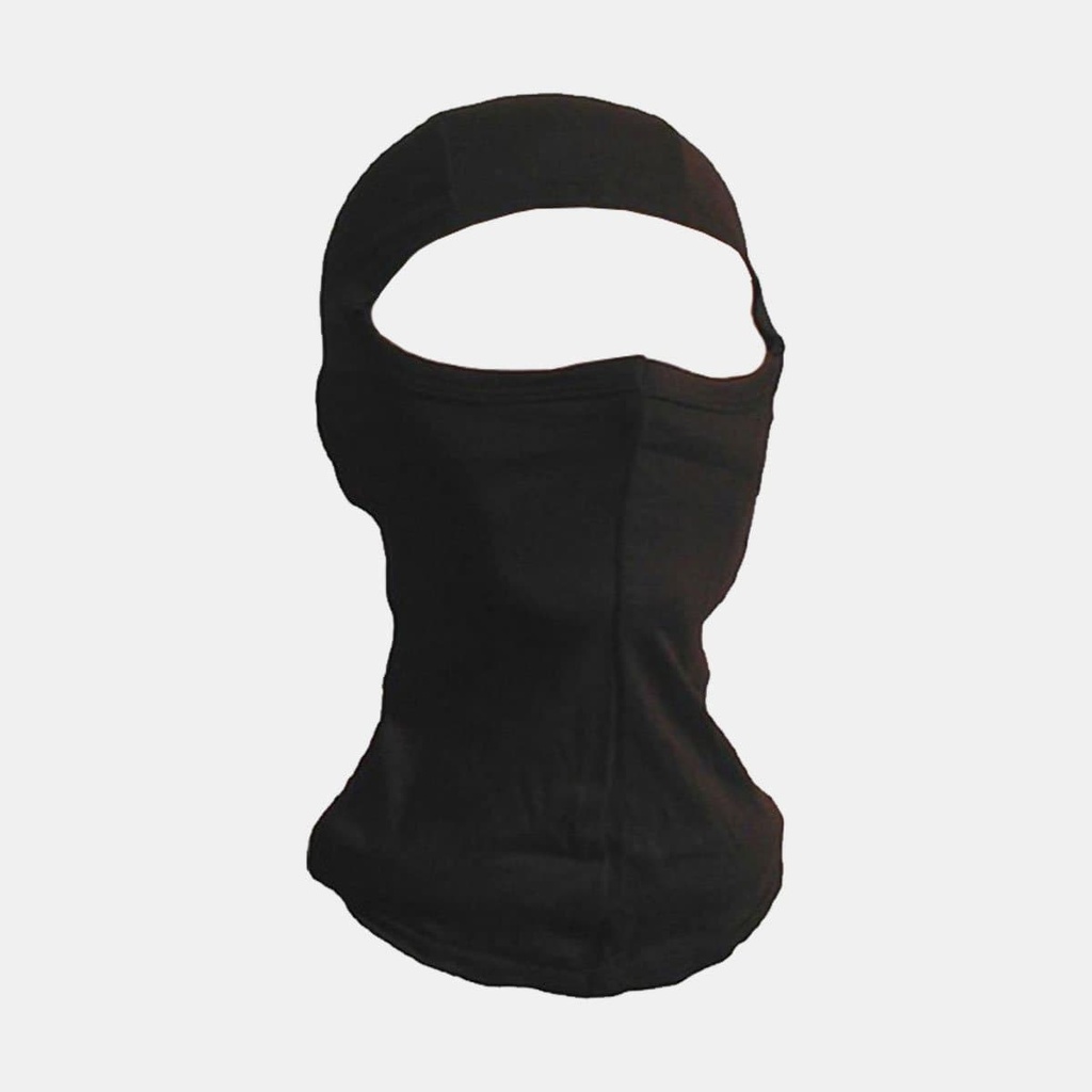 Cagoule 100% Soie Noir