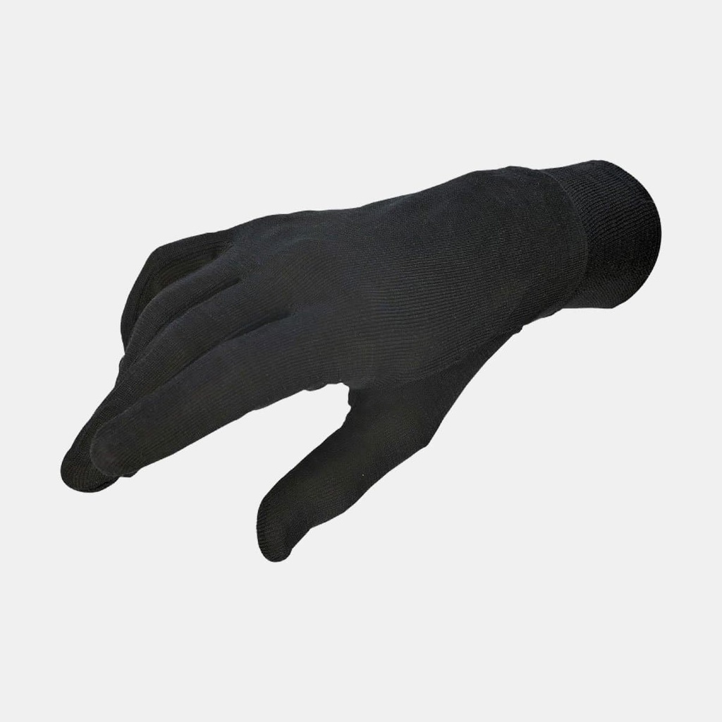 Gant 100% Soie Noir