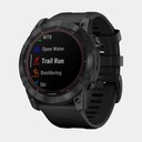 Fenix 7X Solar Sapphire Titanium Black DLC w/ Black Band