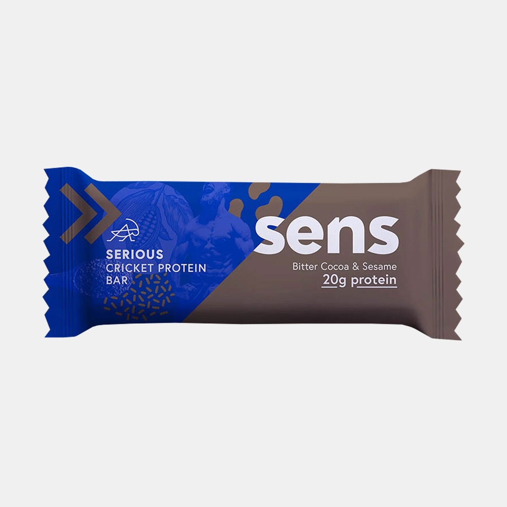 Serious Protein bar with cricket flour / Bitter Cocoa & Sesame (60g)