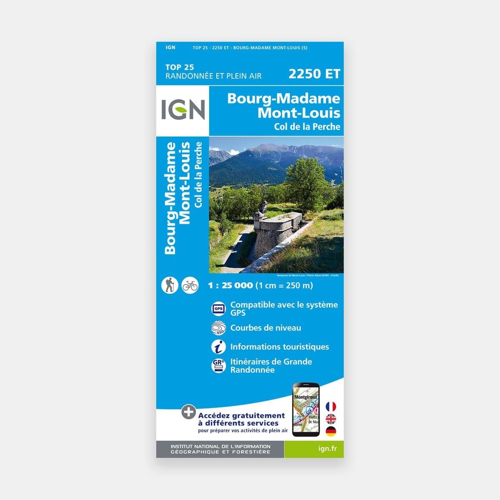 Bourg-Madame / Mont-Louis / Col de la Perche 1/25 2250ET