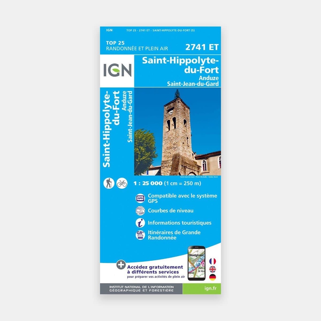 St-Hippolyte-du-Fort Anduze / St-Jean-du-Gard GPS 1/25 2741ET