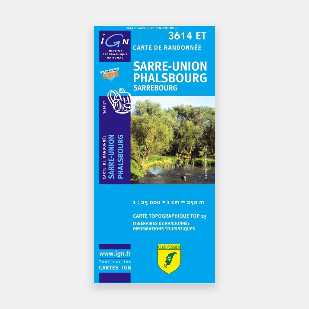 Sarre-Union / Phalsbourg / Sarrebourg 1/25 3614ET