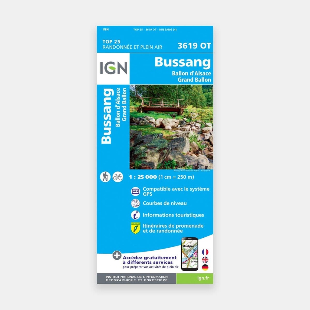Bussang-La Bresse / PNR Ballons des Vosges 1/25 3619OT