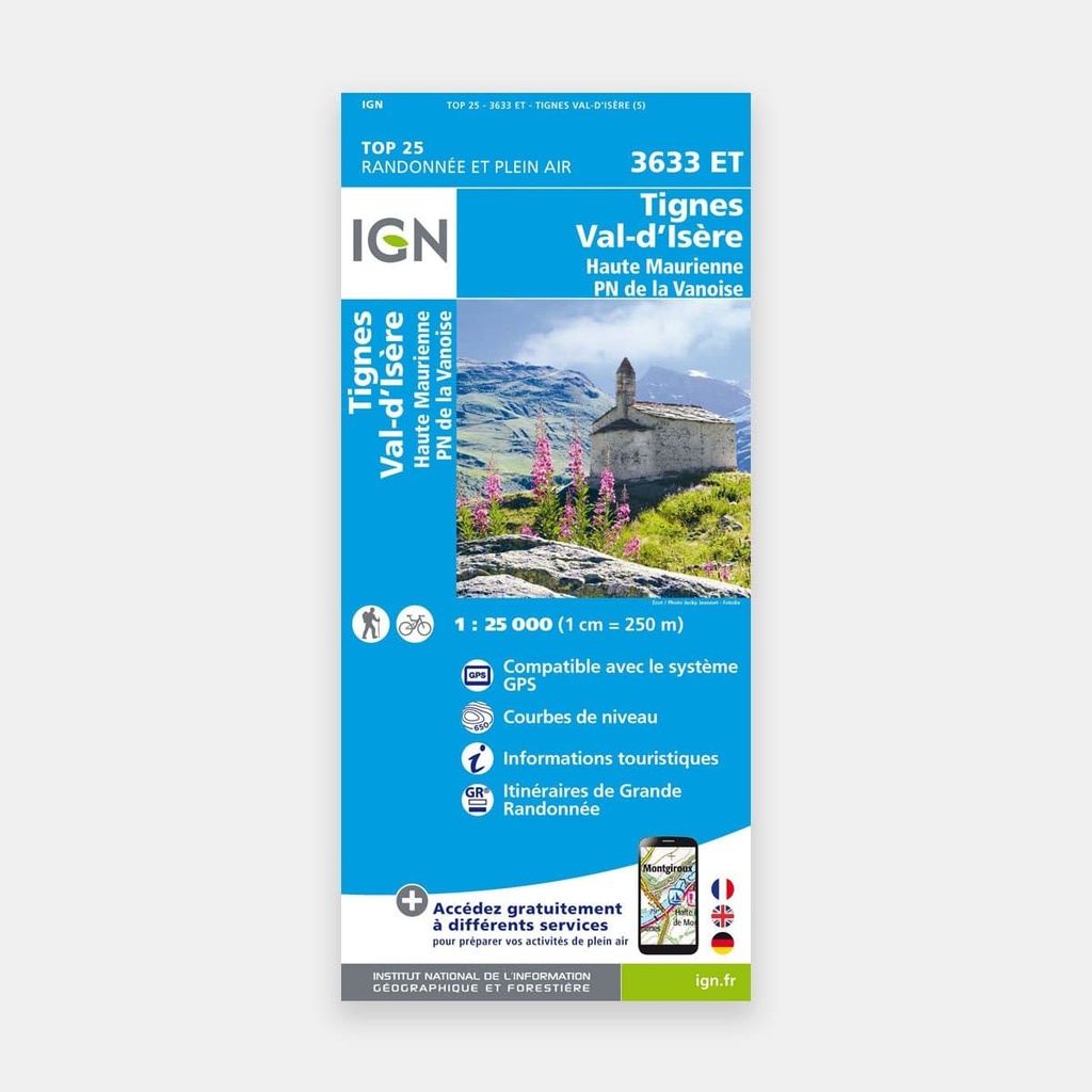 Tignes / Val d'Isère / Haute Maurienne / PN de la Vanoise 1/25 3633ET