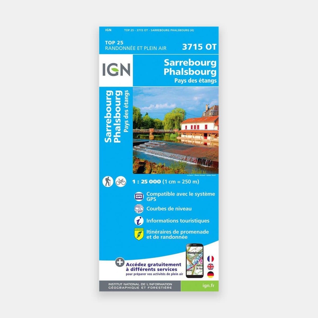 Sarrebourg / Phalsbourg / Pays des Etangs 1/25 3715OT