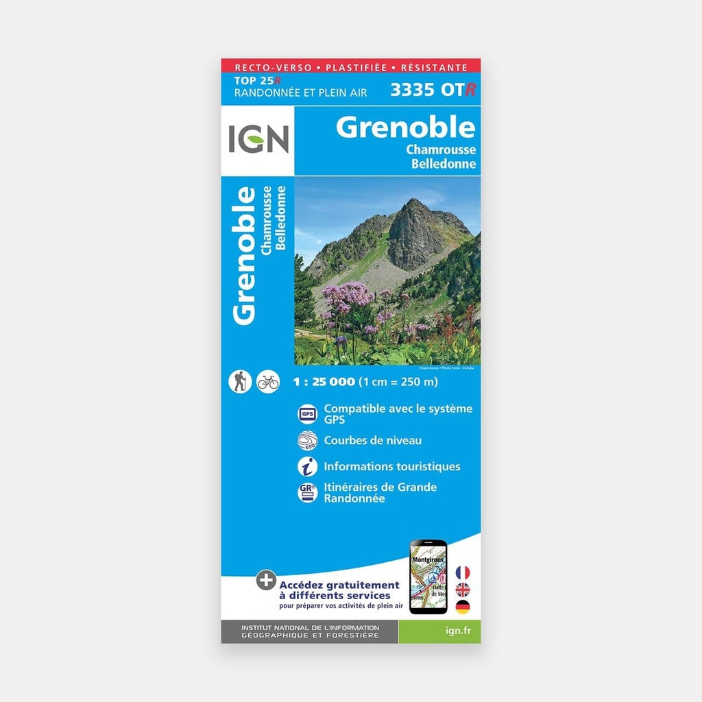 Grenoble / Chamrousse / Belledonne GPS WP 3335OTR