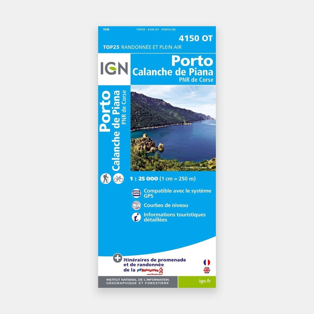 Porto / Calanche de Piana / PNR de Corse 1/25 4150OT
