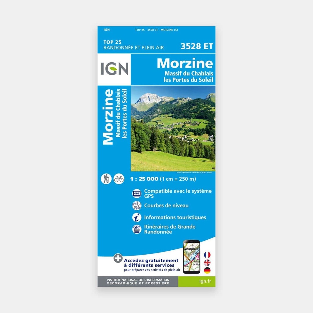 Morzine - Massif du Chablais - Les Portes du Soleil 1/25 3528ET