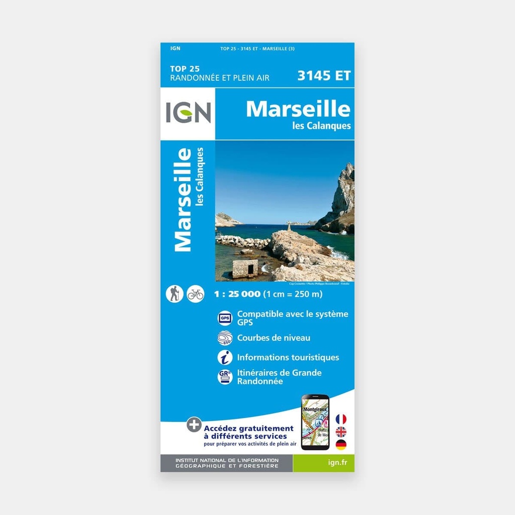 Marseille / Les Calanques 1/25 3145ET