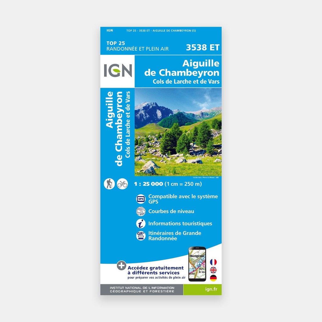 Aiguille de Chambeyron / Cols de Larche et de Vars 1/25 3538ET