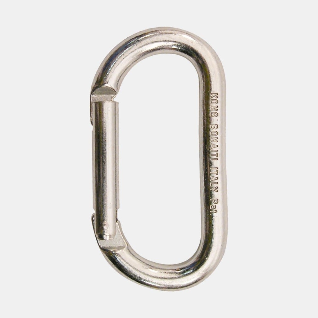 Oval Acier Doigt Droit 22KN Poli