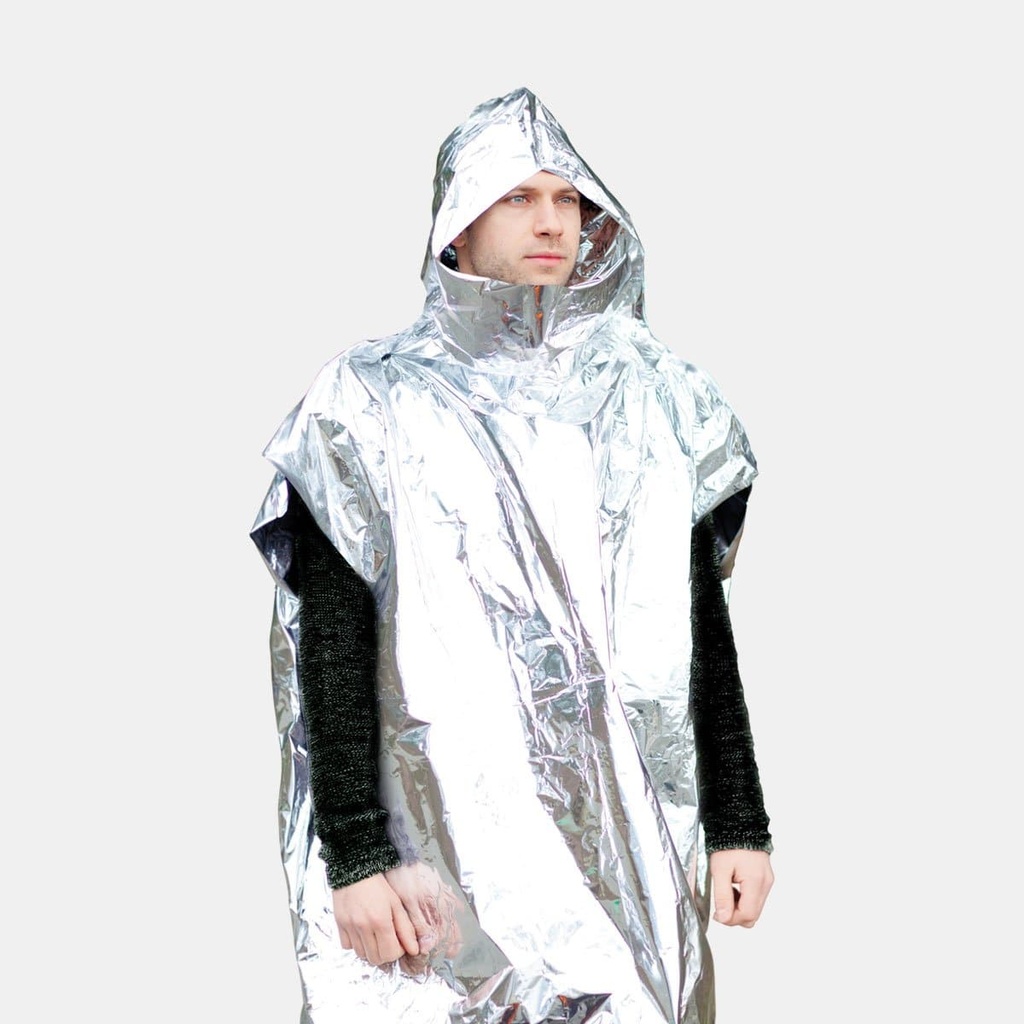 Survival Poncho Silver