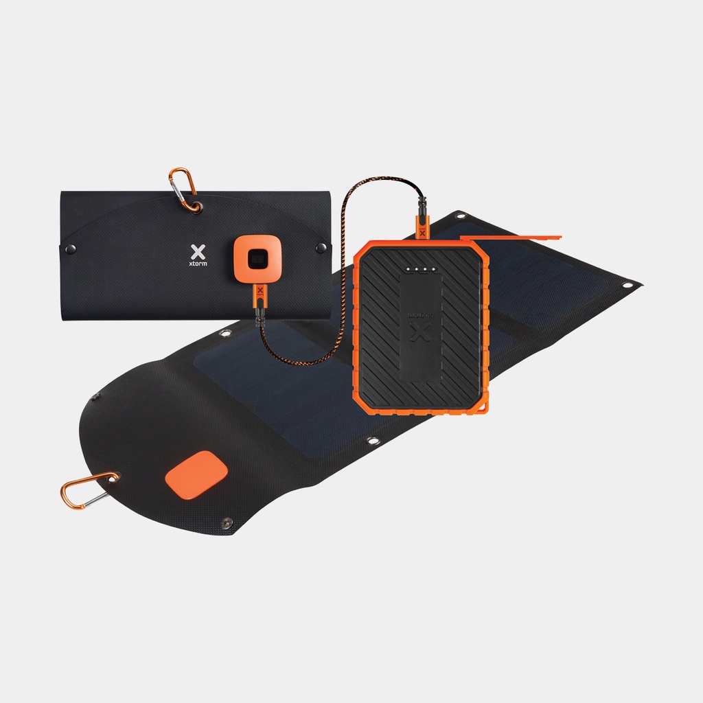 SolarBooster 21 Watts Panel + Rugged Powerbank
