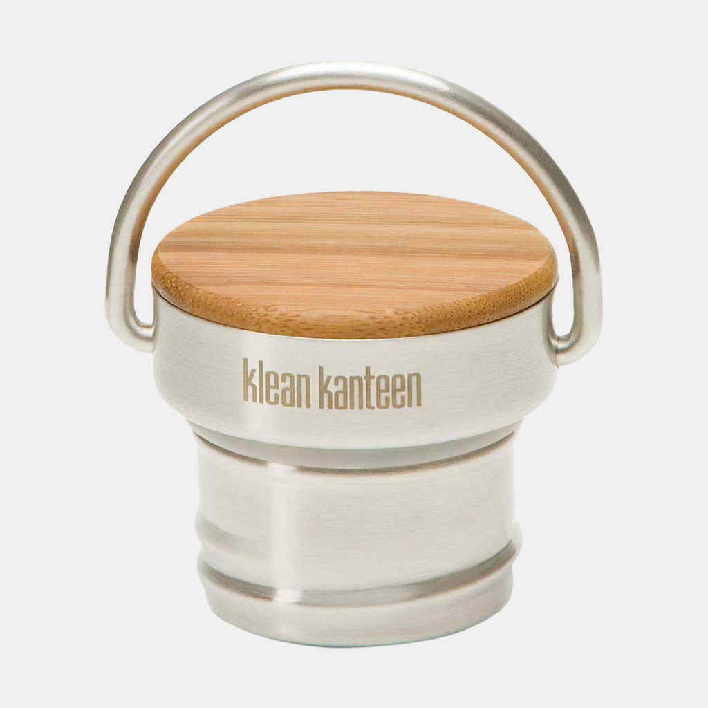 Bamboo Cap (For Classic Bottles) Brushed Stainless