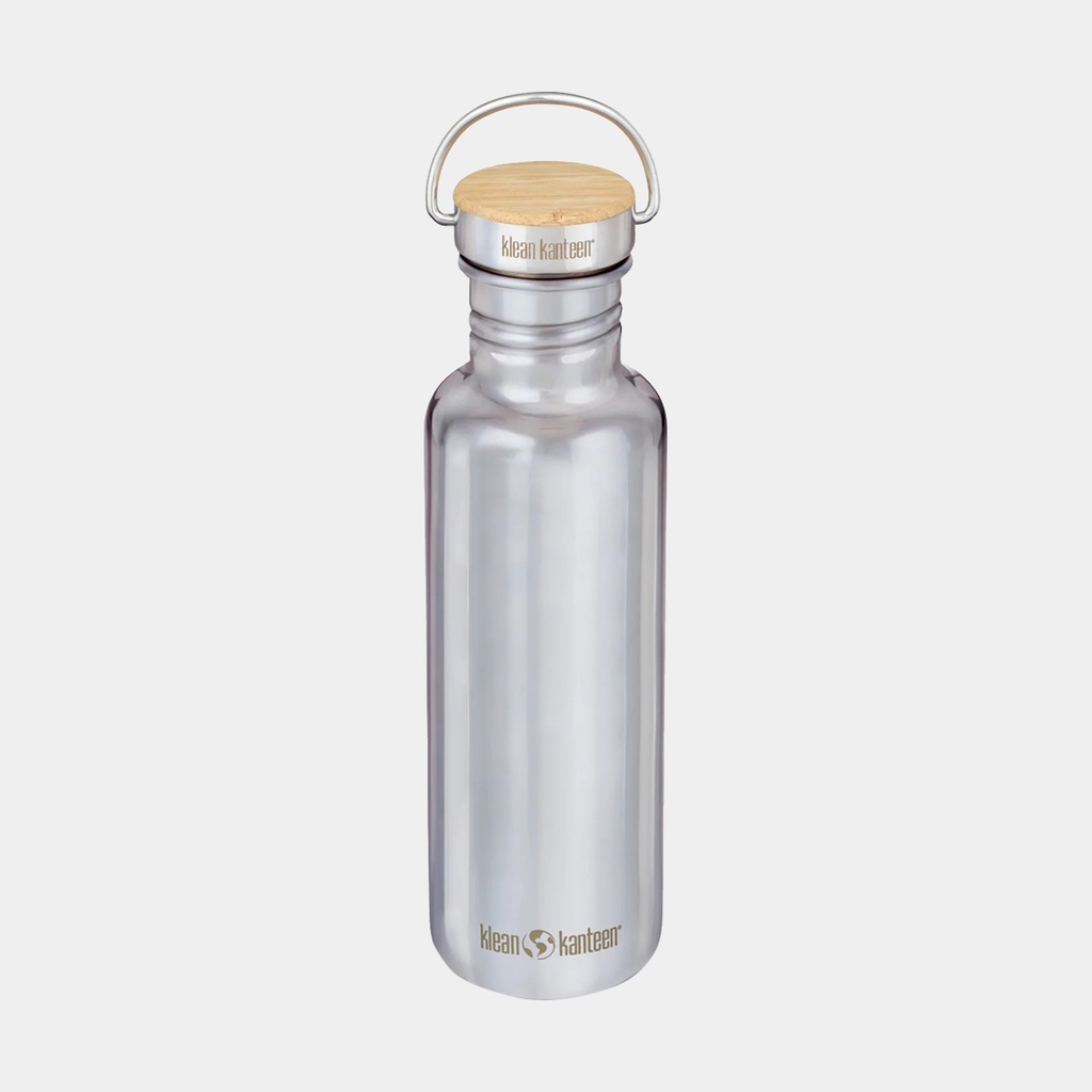 Reflect Narrow With Bamboo Cap 27oz (800ml) Mirrored Stainless