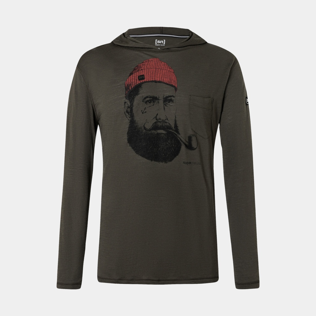 Sailor Hoodie Light Black Ink / Jet Black / High Risk Red