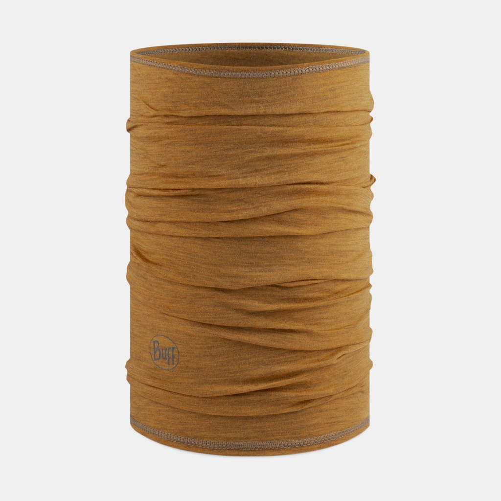 Lightweight Merino Wool Tubular Solid Mustard